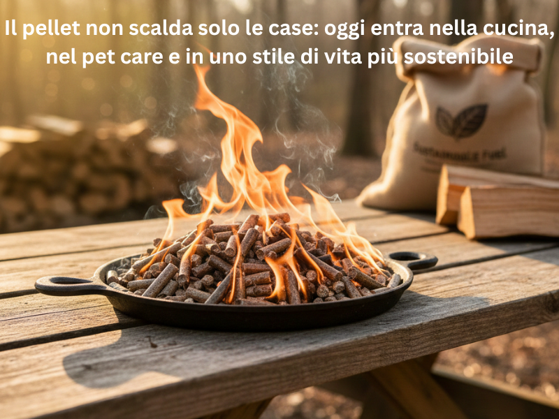 Pellet di legno per BBQ e altri usi emergenti